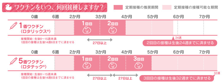 ワクチンをいつ、何回接種しますか？